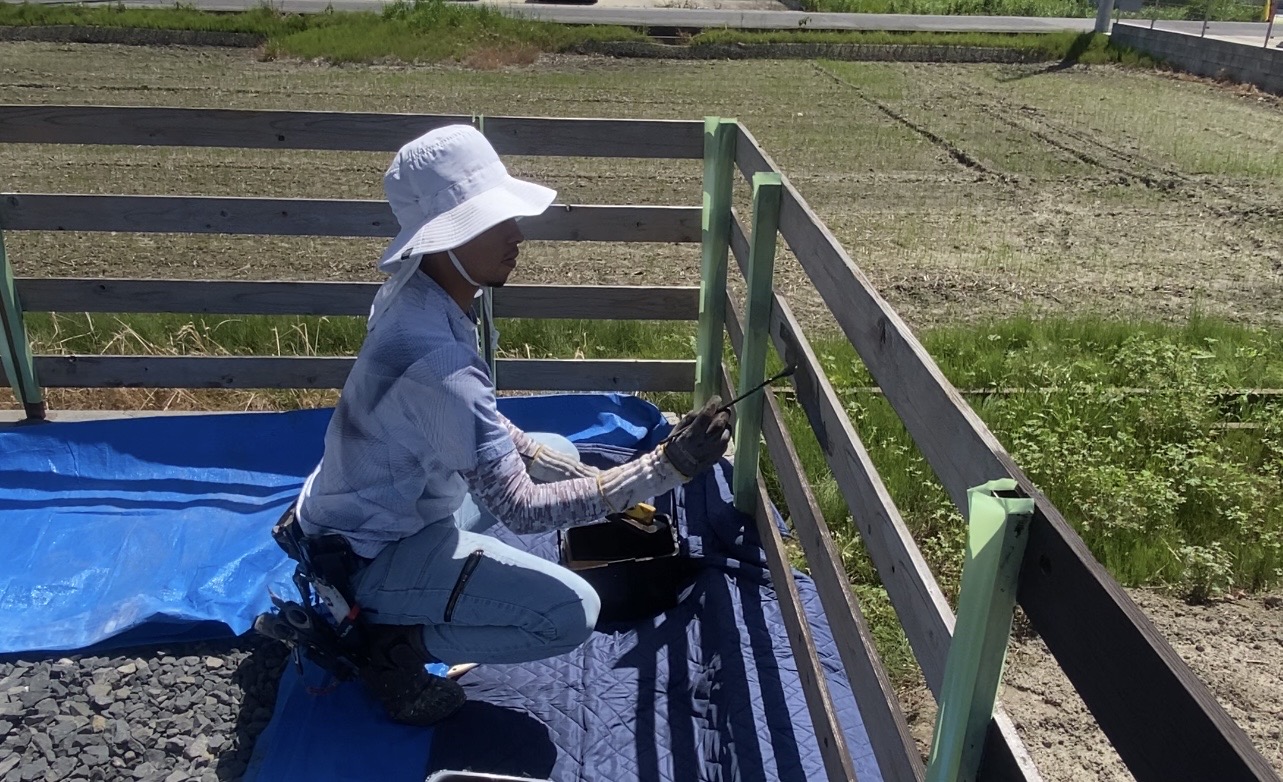 あゆむ塗装 職人施工風景