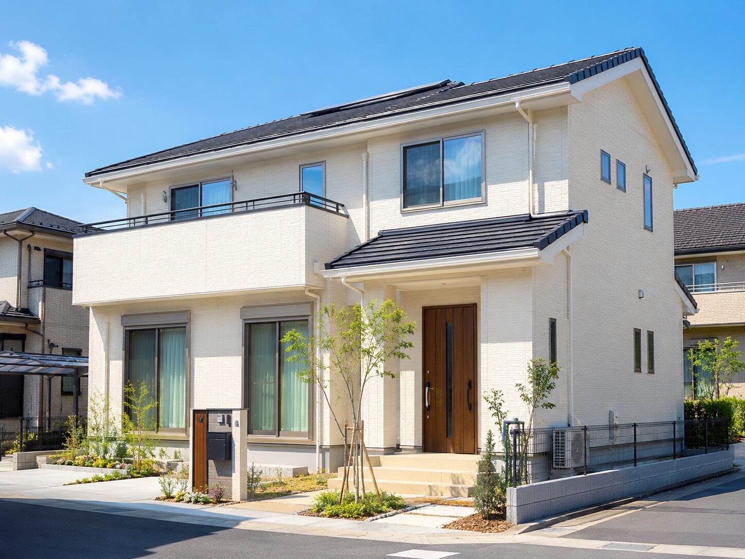 塗装した戸建て住宅